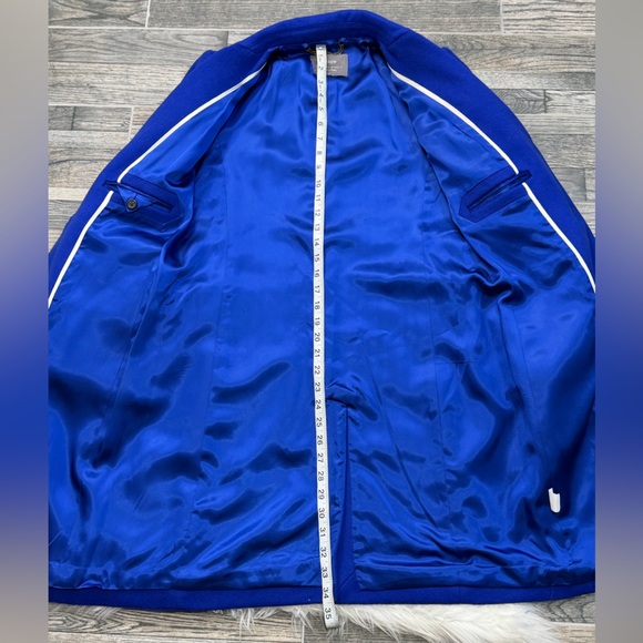 J. Crew Nello Gori Single Breasted Italian Wool Peacoat in Cobalt Blue - Picture 9 of 13